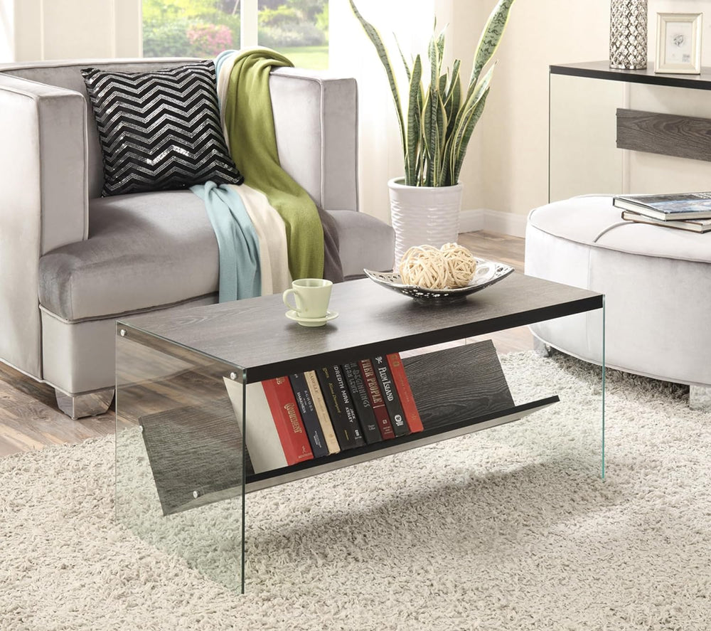 Convenience Concepts SoHo Coffee Table, Weathered Gray