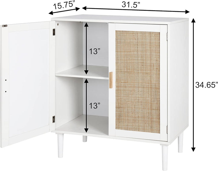 Sideboard Buffet Storage Liquor Cabinet White