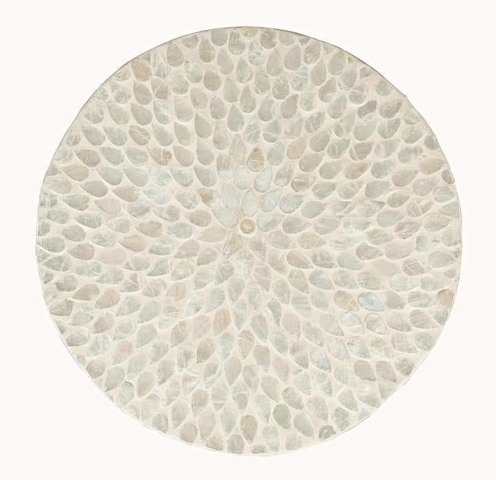 Global Archive Capiz Shell Terrazzo Accent End Table