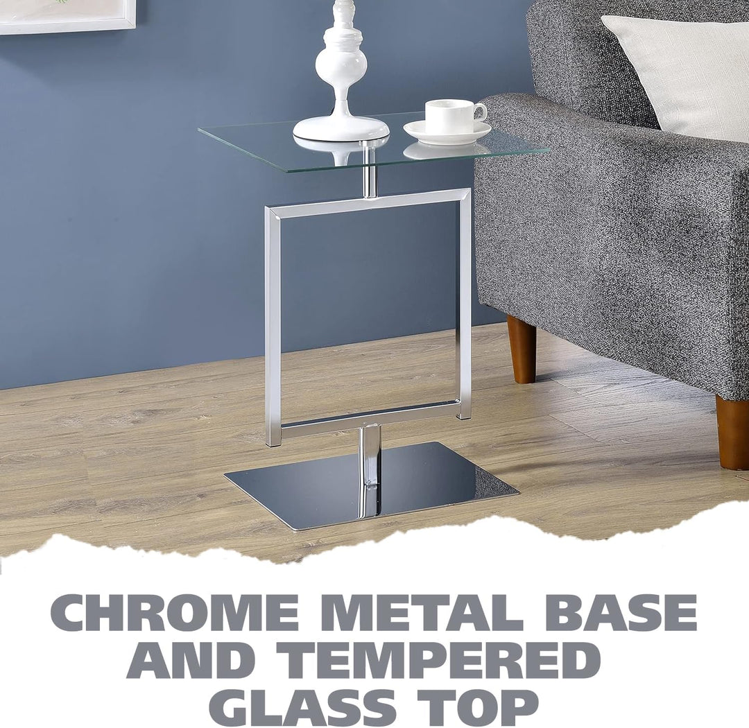 Molein Side Table, Chrome