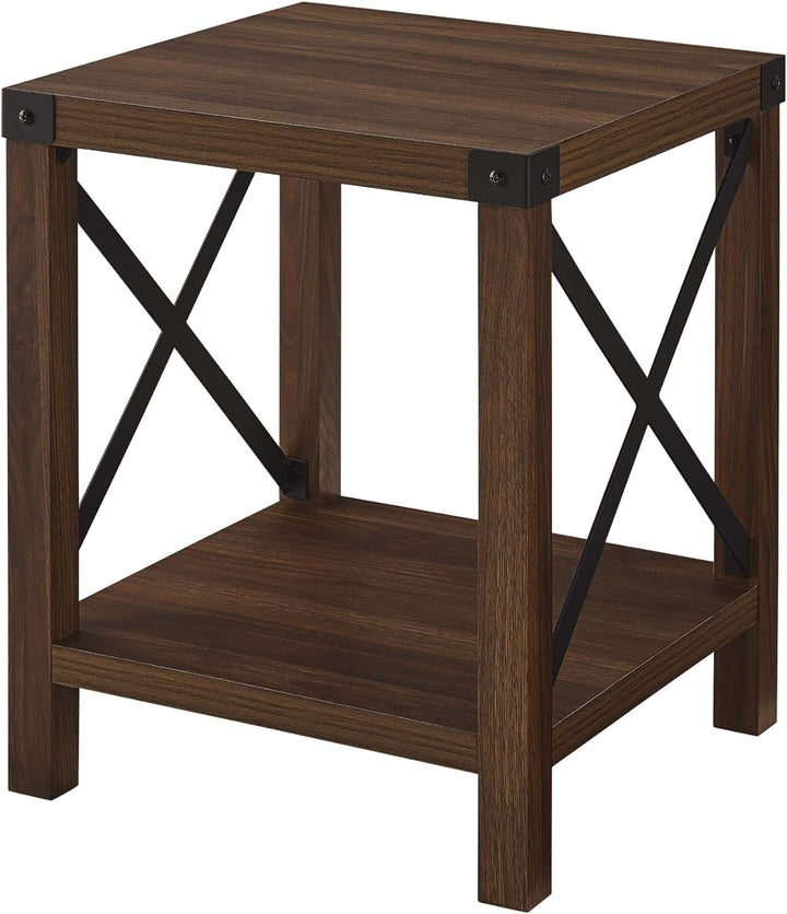 Sedalia Modern Farmhouse Metal Accent Table