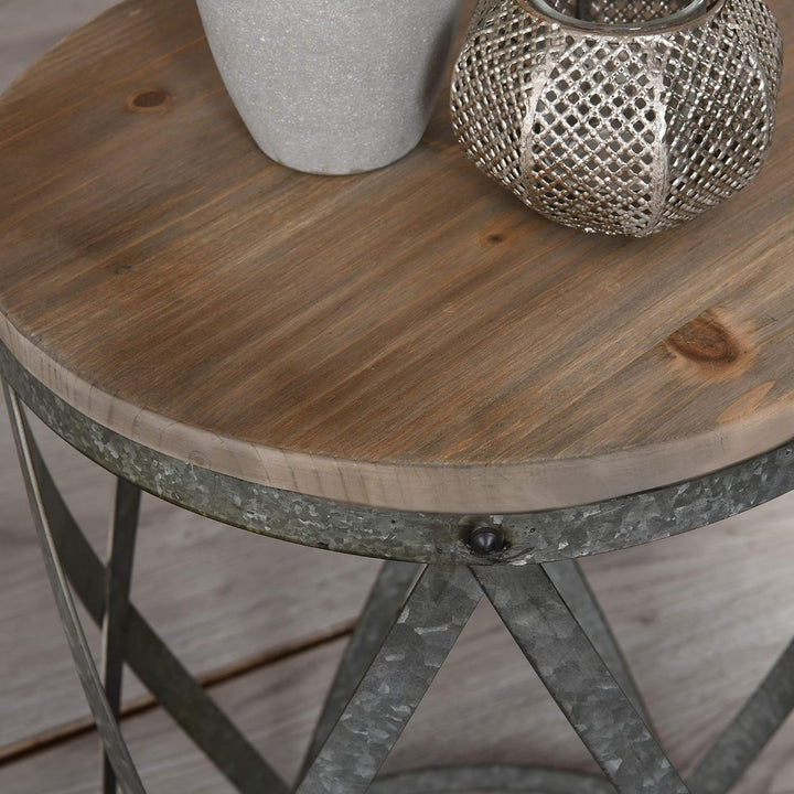 Westbrook Farmhouse Cottage Galvanized Table