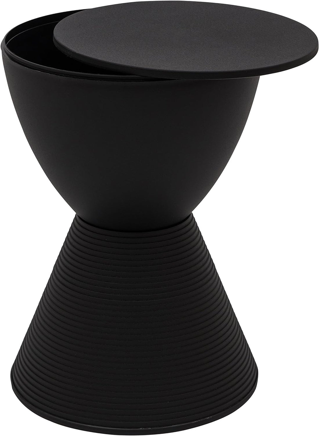 Modern Boyd Side Table, 16.75"H x 11.75"W (Black)