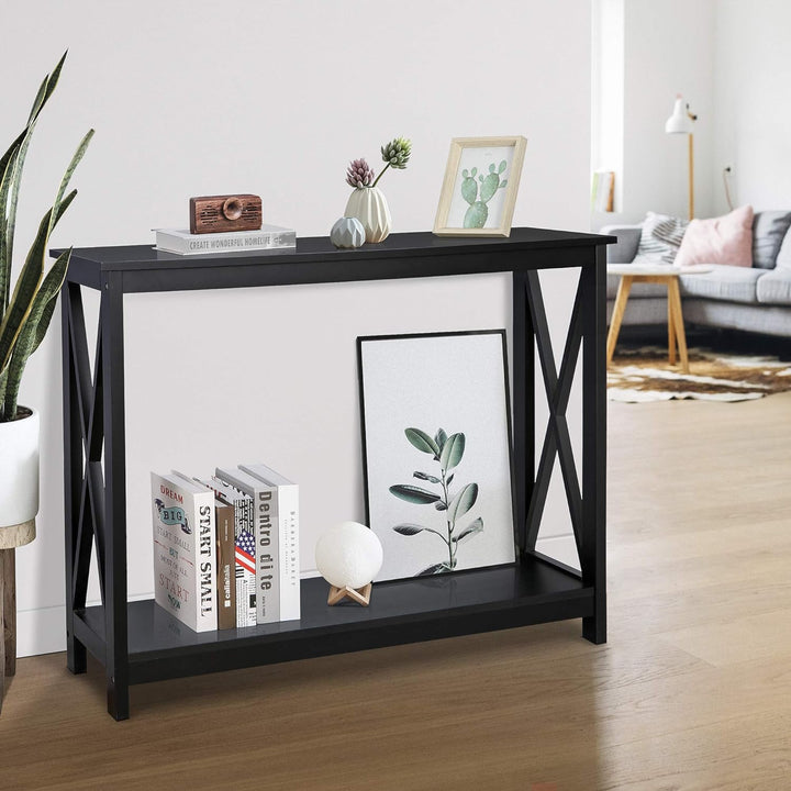 Sofa Side Console Table, 39.3in L x 11.8in W x 31.6in H