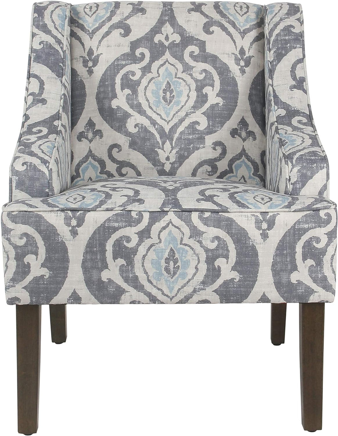 Velvet Swoop Arm Accent Chair, Suri Blue