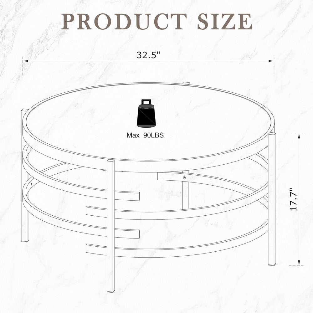 Circular Coffee Table, Sintered Stone, Grey