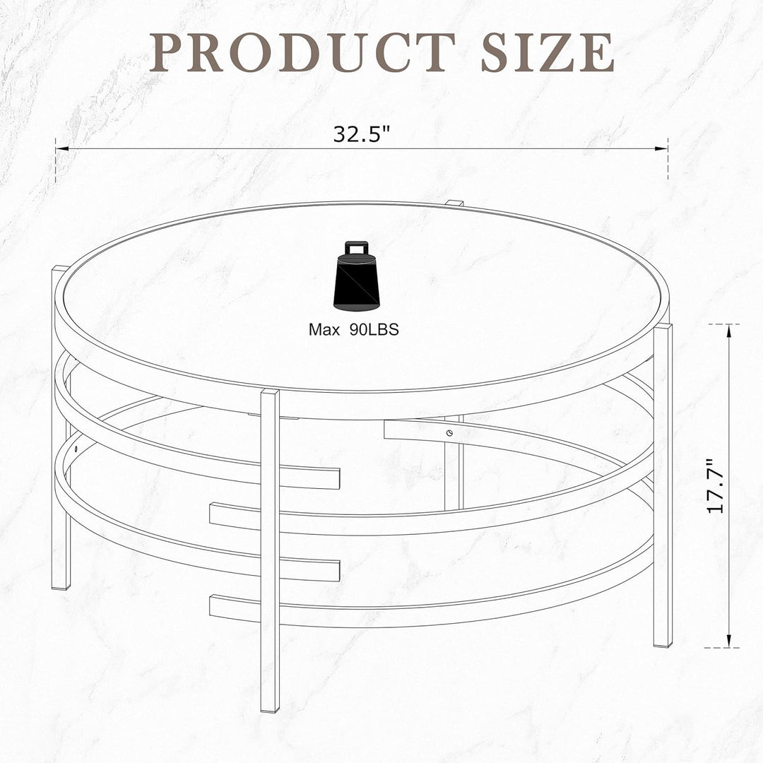 Circular Coffee Table, Sintered Stone, Grey