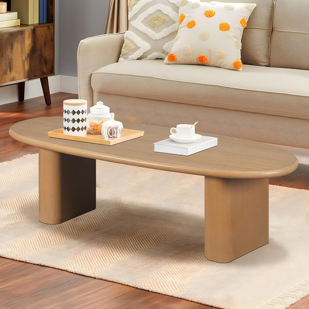 Stylish Mid-Century Oval Coffee Table