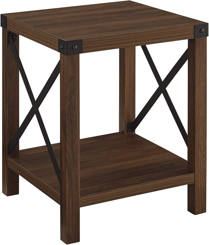 Sedalia Modern Farmhouse Metal Accent Table