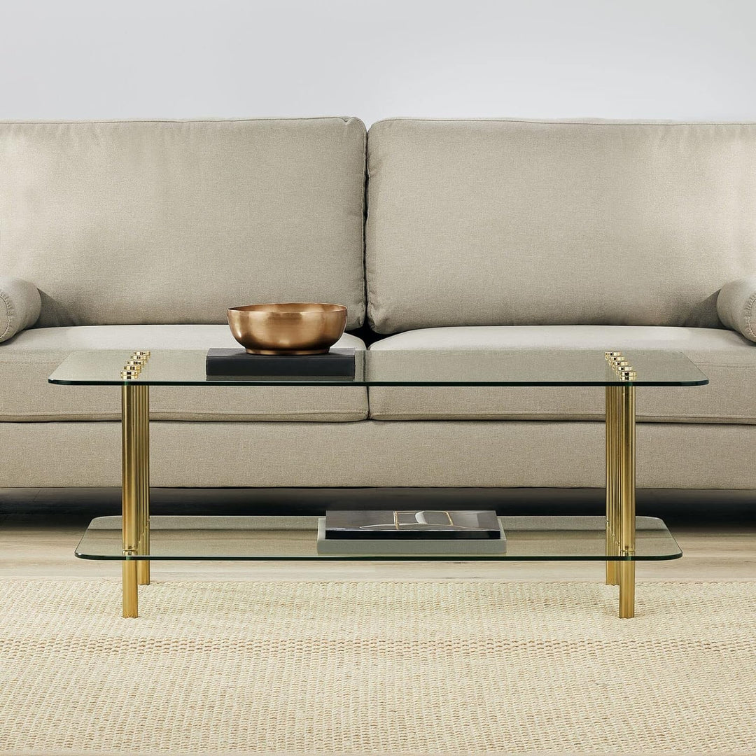 Glass Top Coffee Table - Modern Accent Furniture