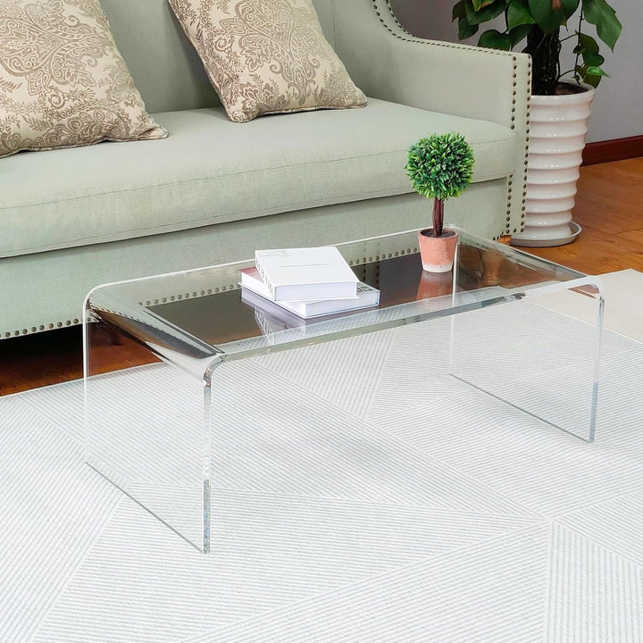 Acrylic Coffee Table, Clear Modern Design