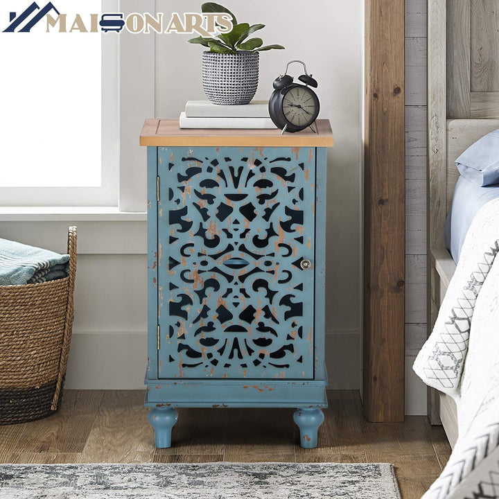 31.5" H Accent Storage Cabinet Blue