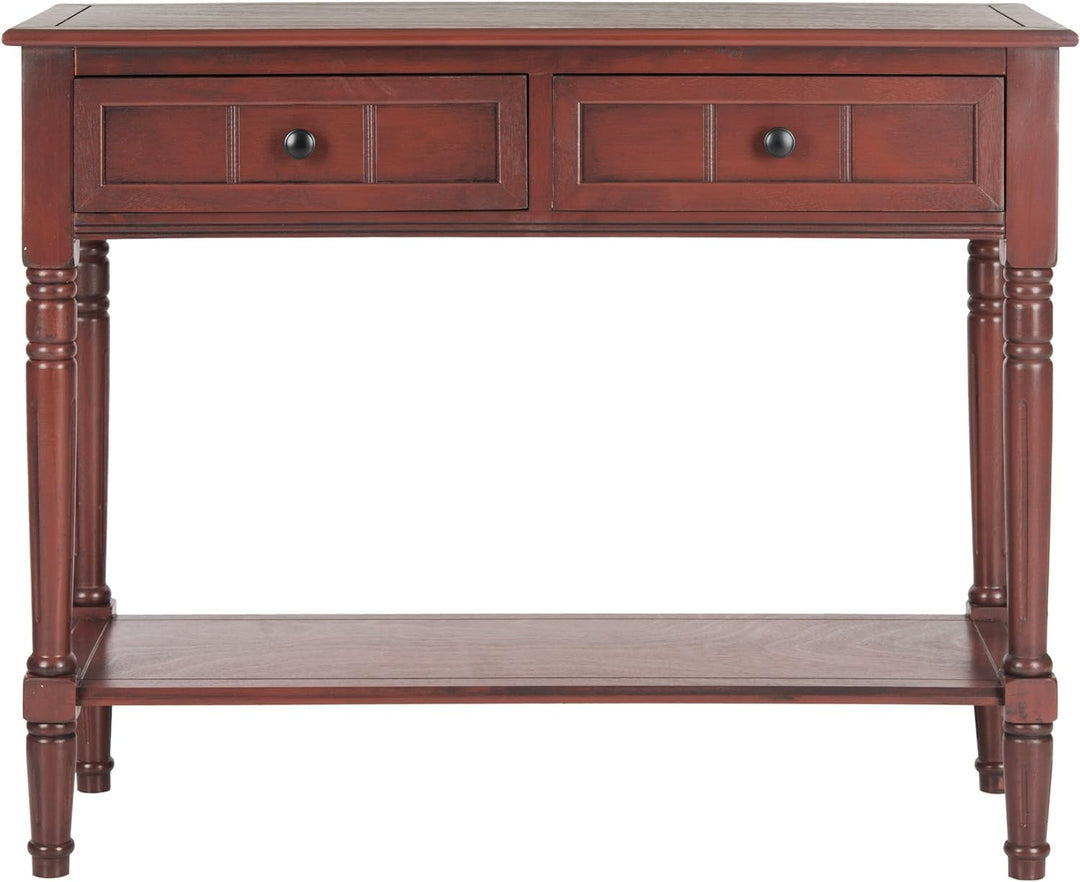 Samantha Red 2-Drawer Console Table