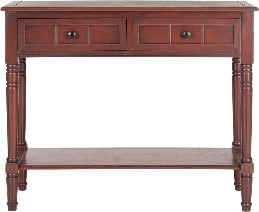 Samantha Red 2-Drawer Console Table