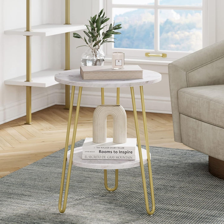 Ashley Round Modern Side Accent Table