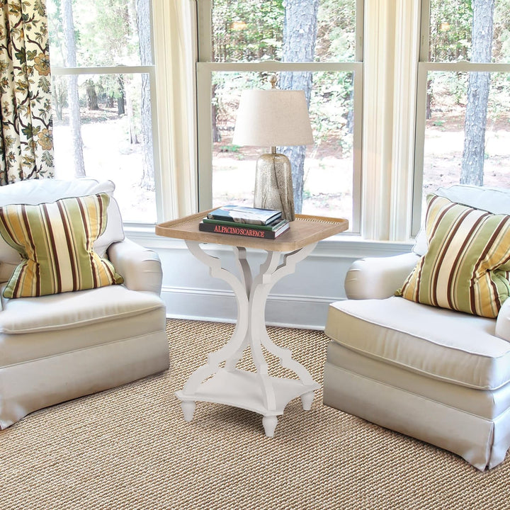 Farmhouse Accent End Table, Rustic Side Nightstands