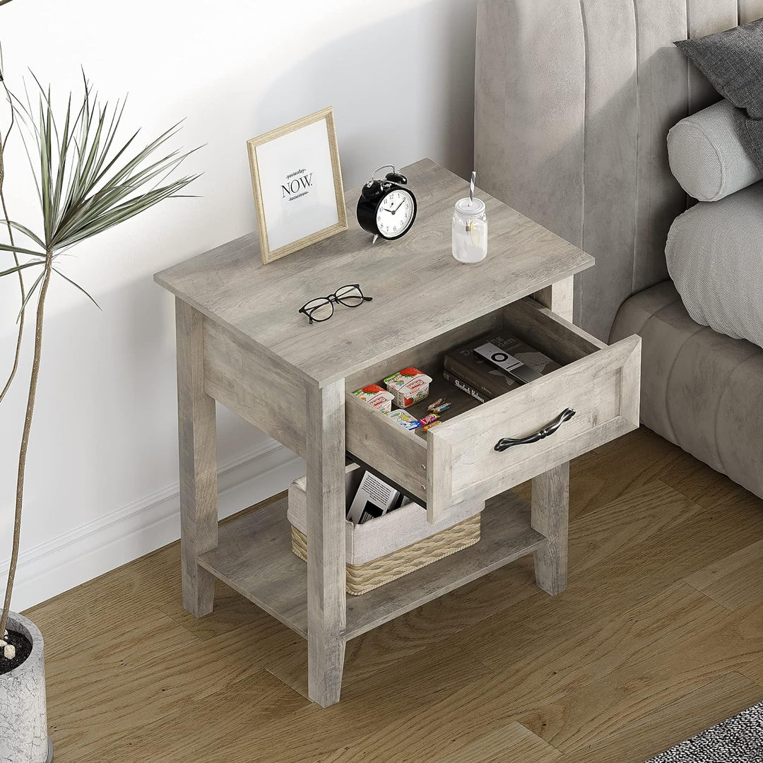 Modern Versatile Nightstand Beside End Table 2pcs