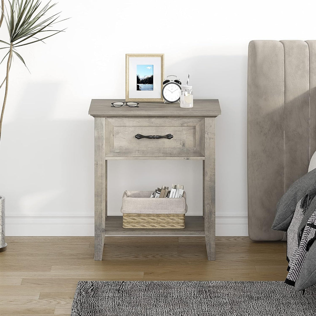 Modern Versatile Nightstand Beside End Table 2pcs