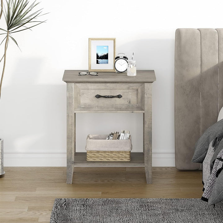 Modern Versatile Nightstand Beside End Table 2pcs