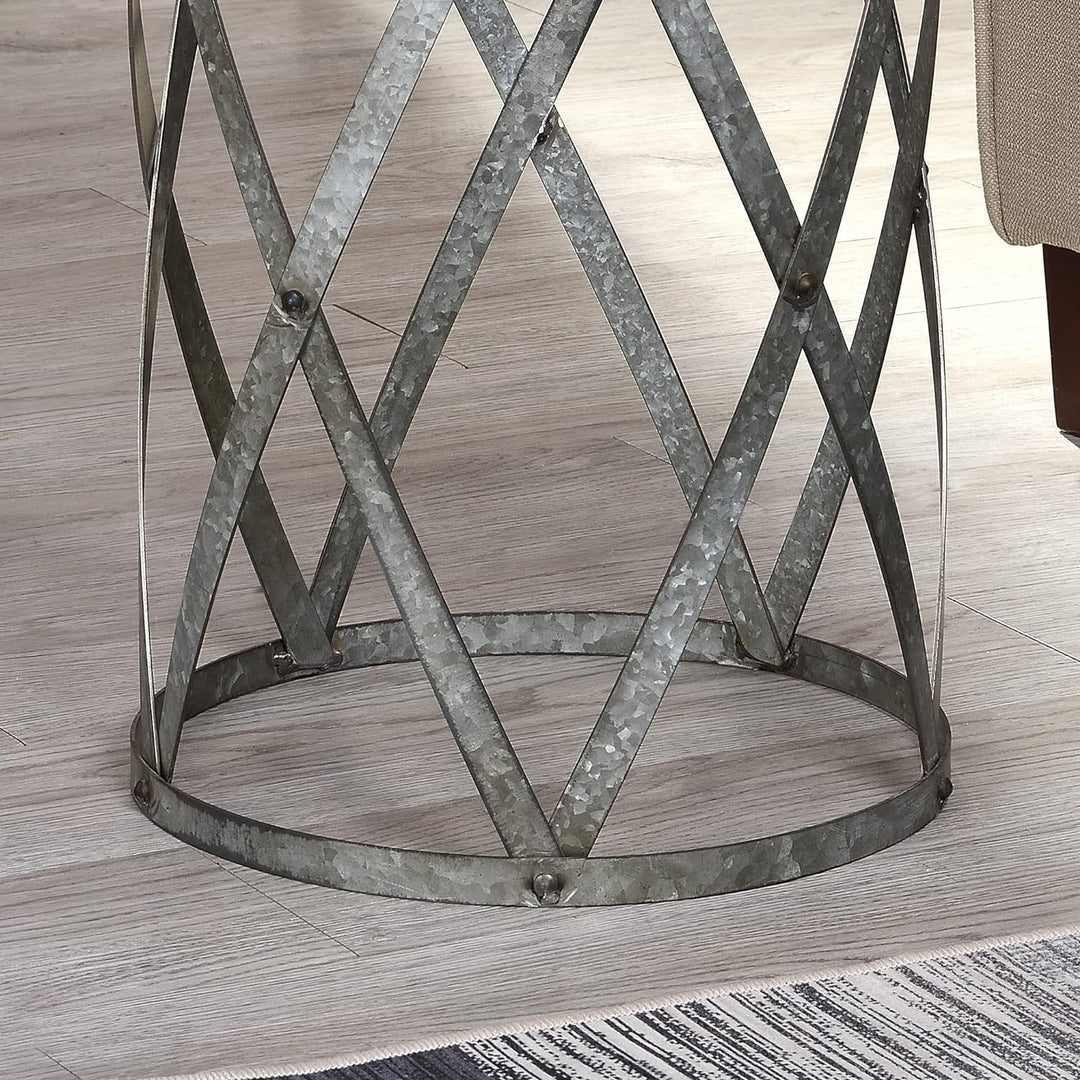 Westbrook Farmhouse Cottage Galvanized Table