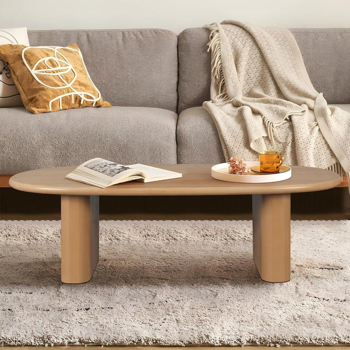 Stylish Mid-Century Oval Coffee Table