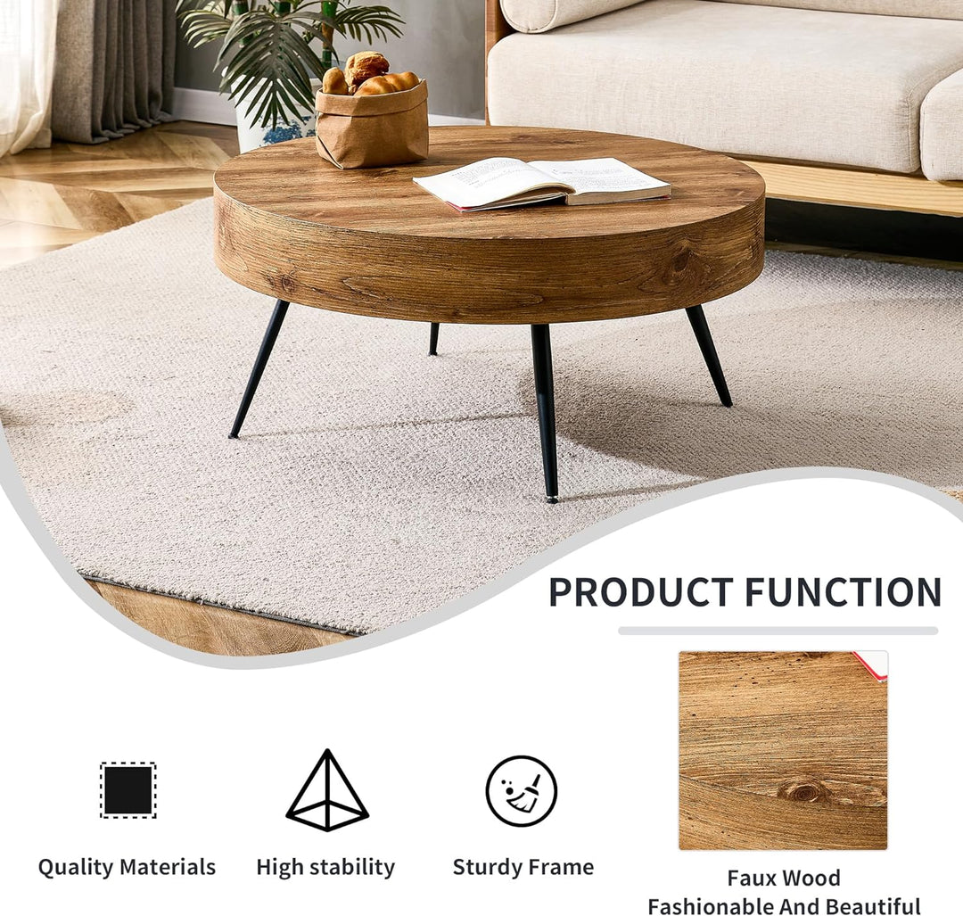 Modern Round Coffee Table, D-round