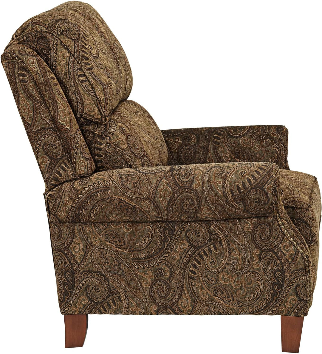 Beaumont Warm Brown Paisley Patterned Recliner