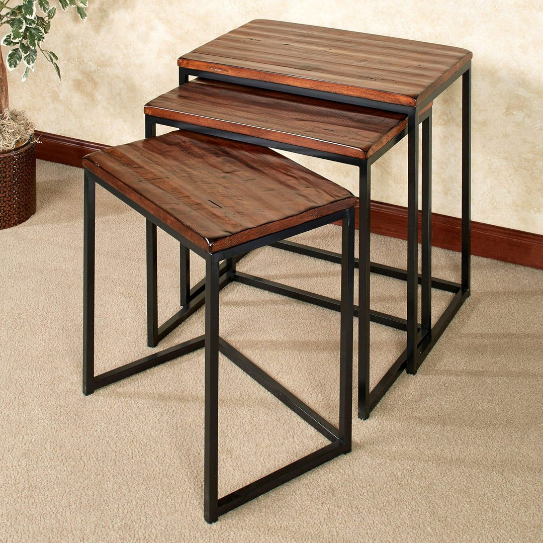 Nesting Tables, Set of 3, Brown