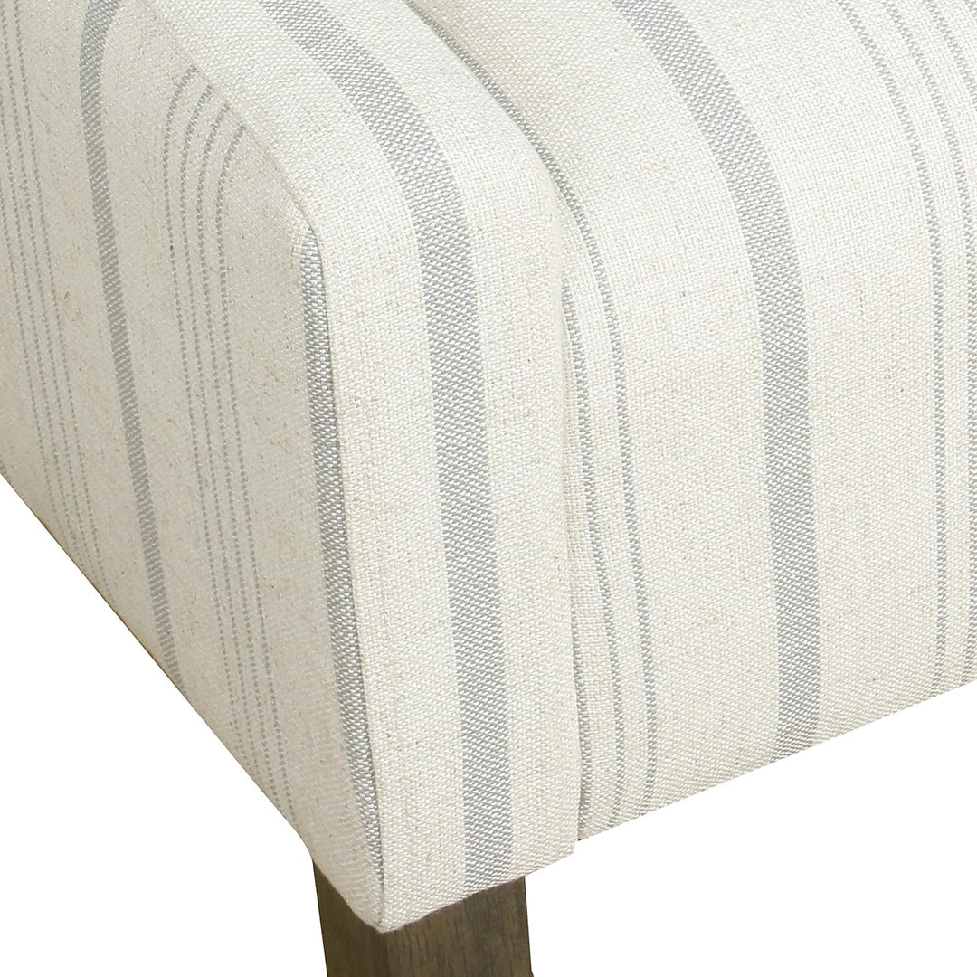 Modern Swoop Arm Accent Chair, Dove Grey