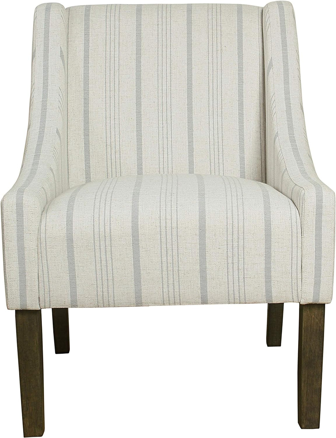 Modern Swoop Arm Accent Chair, Dove Grey