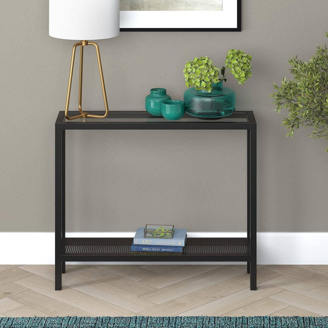 Rectangular Console Table in Blackened Bronze