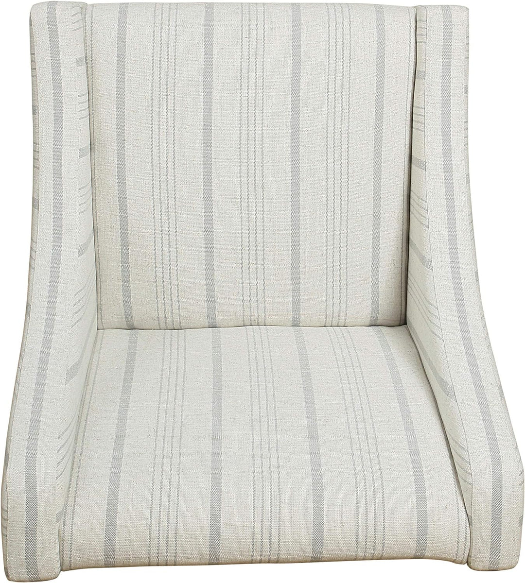 Modern Swoop Arm Accent Chair, Dove Grey