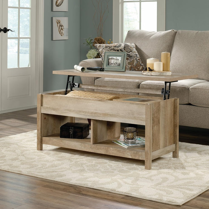 Sauder Cannery Bridge Lift Top Coffee Table, Lintel Oak