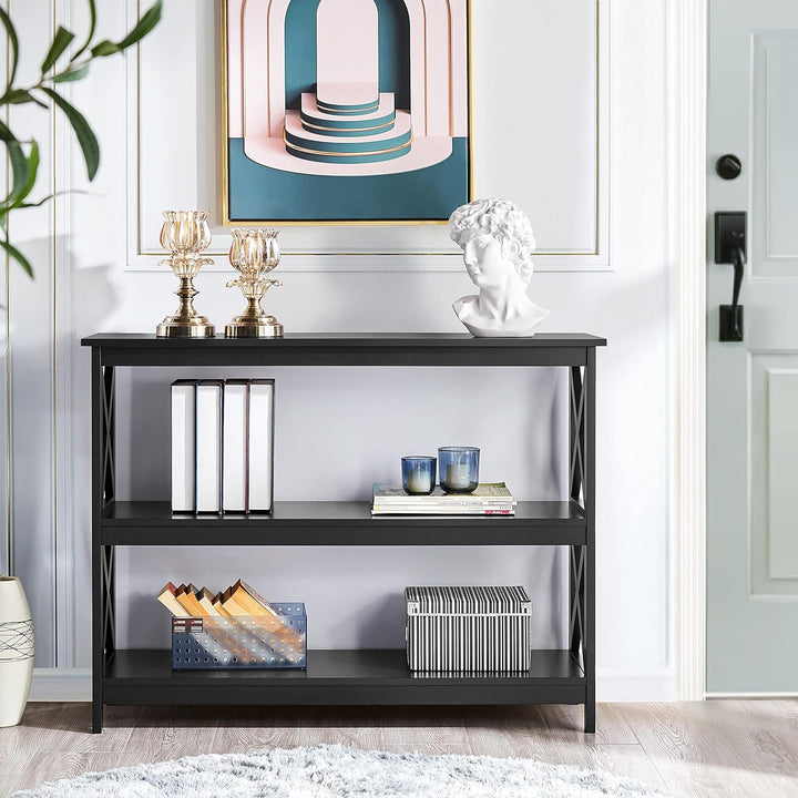 Console Table 3-Tier Entryway Sofa Side Table