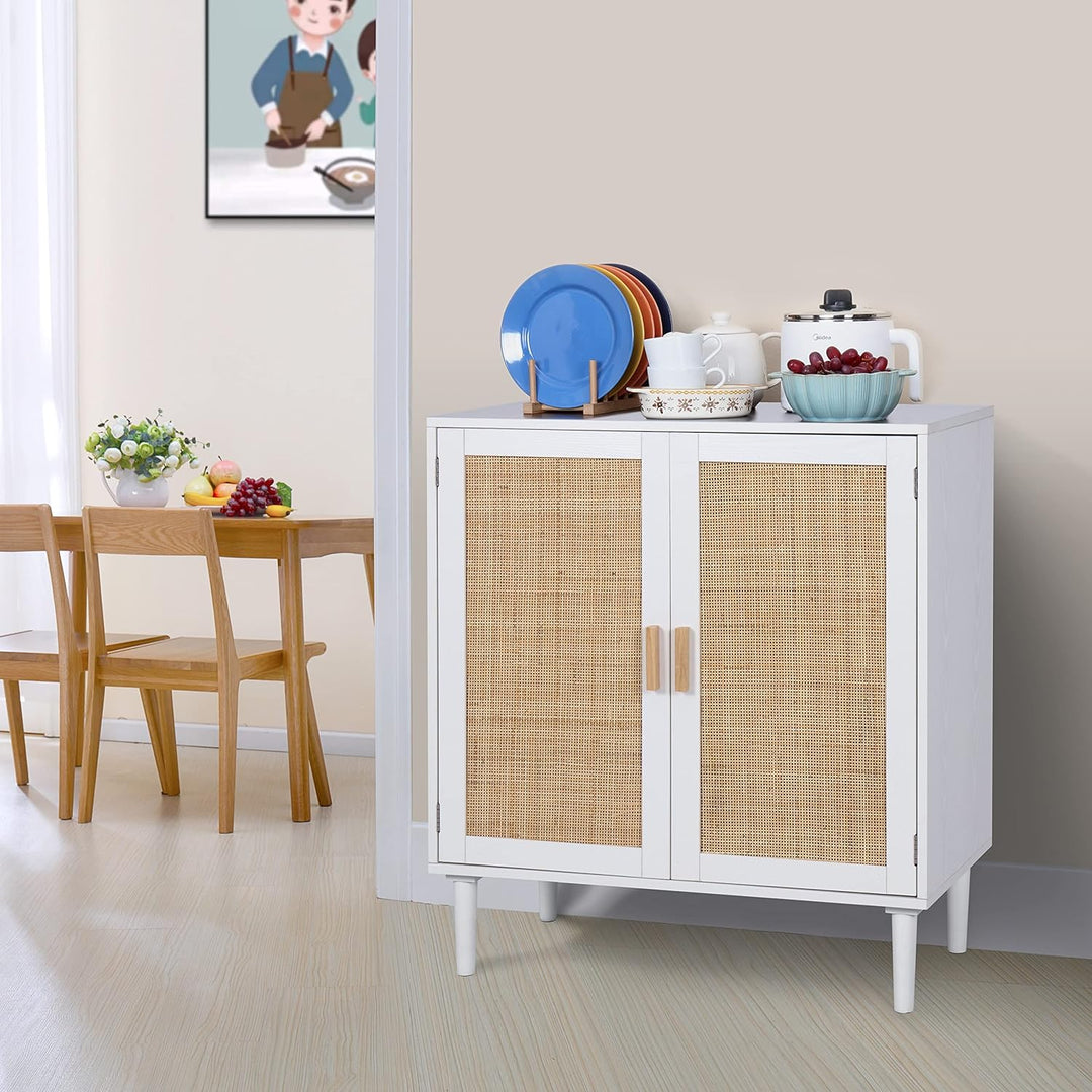 Sideboard Buffet Storage Liquor Cabinet White