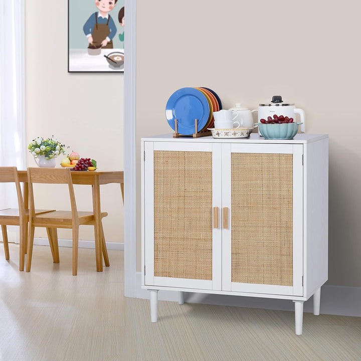 Sideboard Buffet Storage Liquor Cabinet White