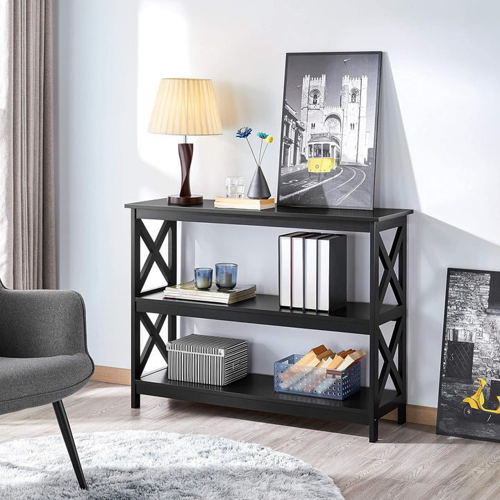 Console Table 3-Tier Entryway Sofa Side Table