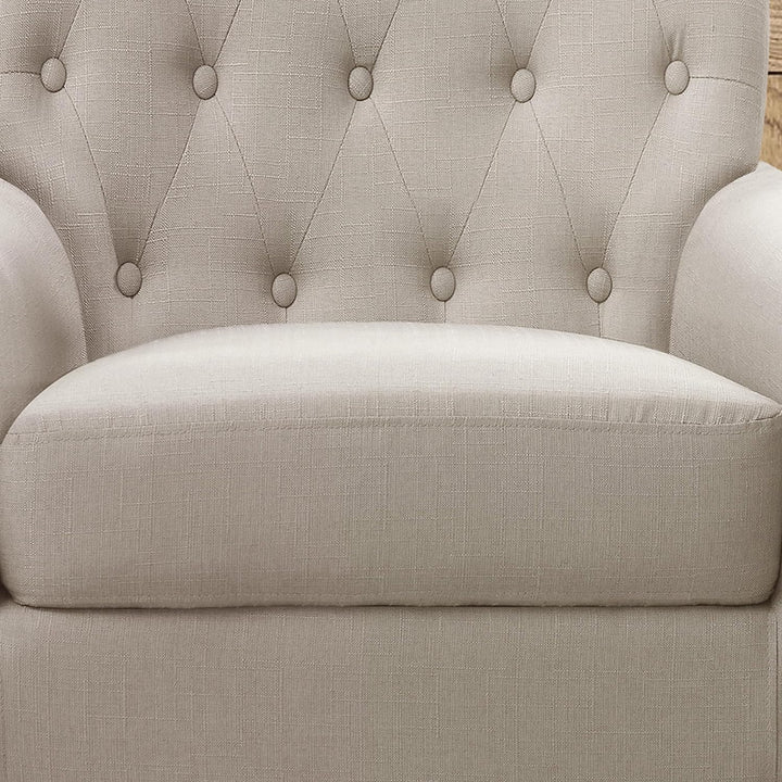 Brayle Rosevara Reading Arm Chairs, Warm Beige