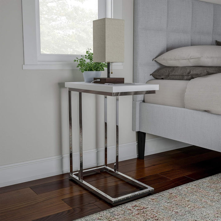 C-Shaped Sofa Side Table - Modern End Table