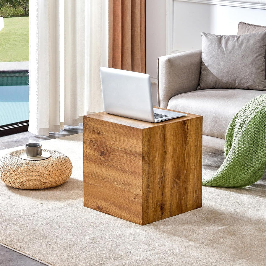 Stylish Modern Coffee Table with Walnut Finish, Side Table