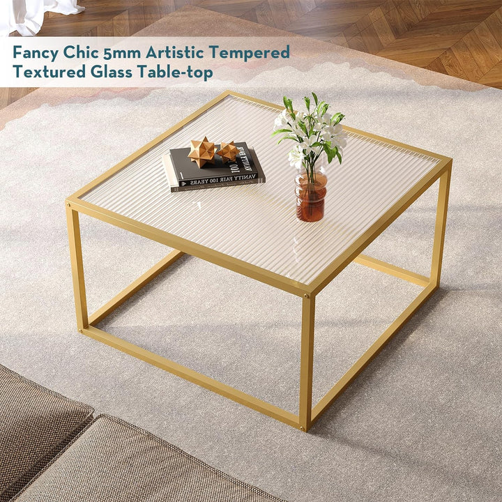 Modern Glass Coffee Table Small Squre Tables