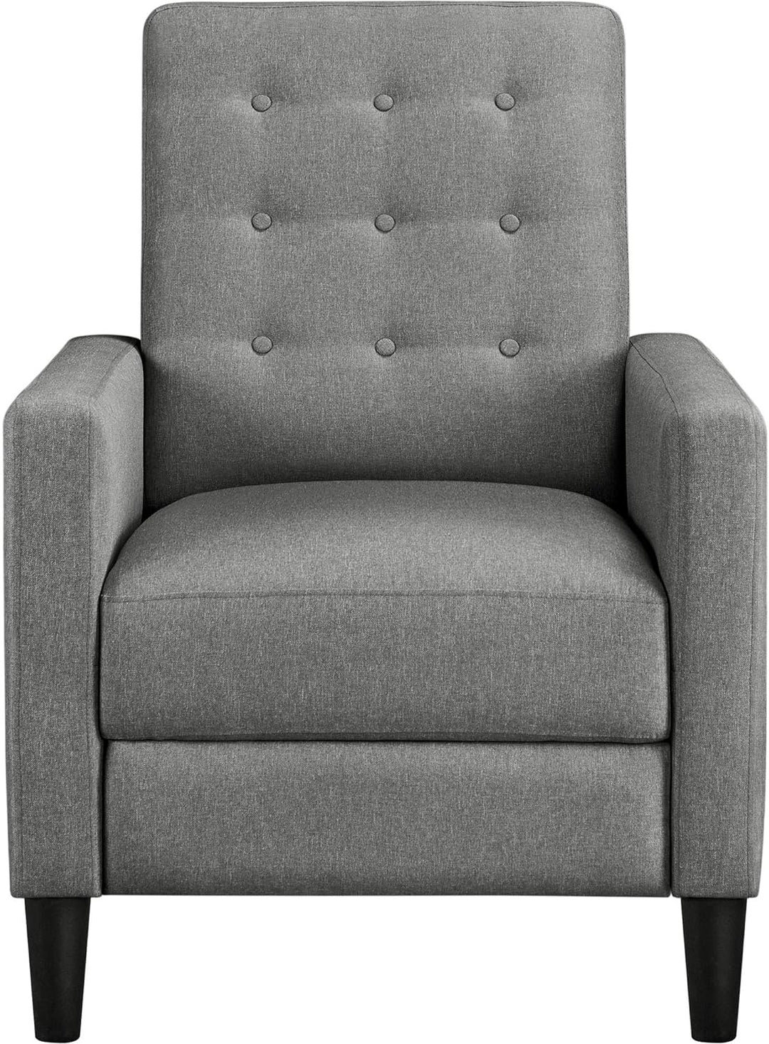 Fabric Recliner Chair Mid-Century Modern Gray