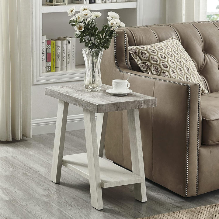 Athens Contemporary Wood Small End Table