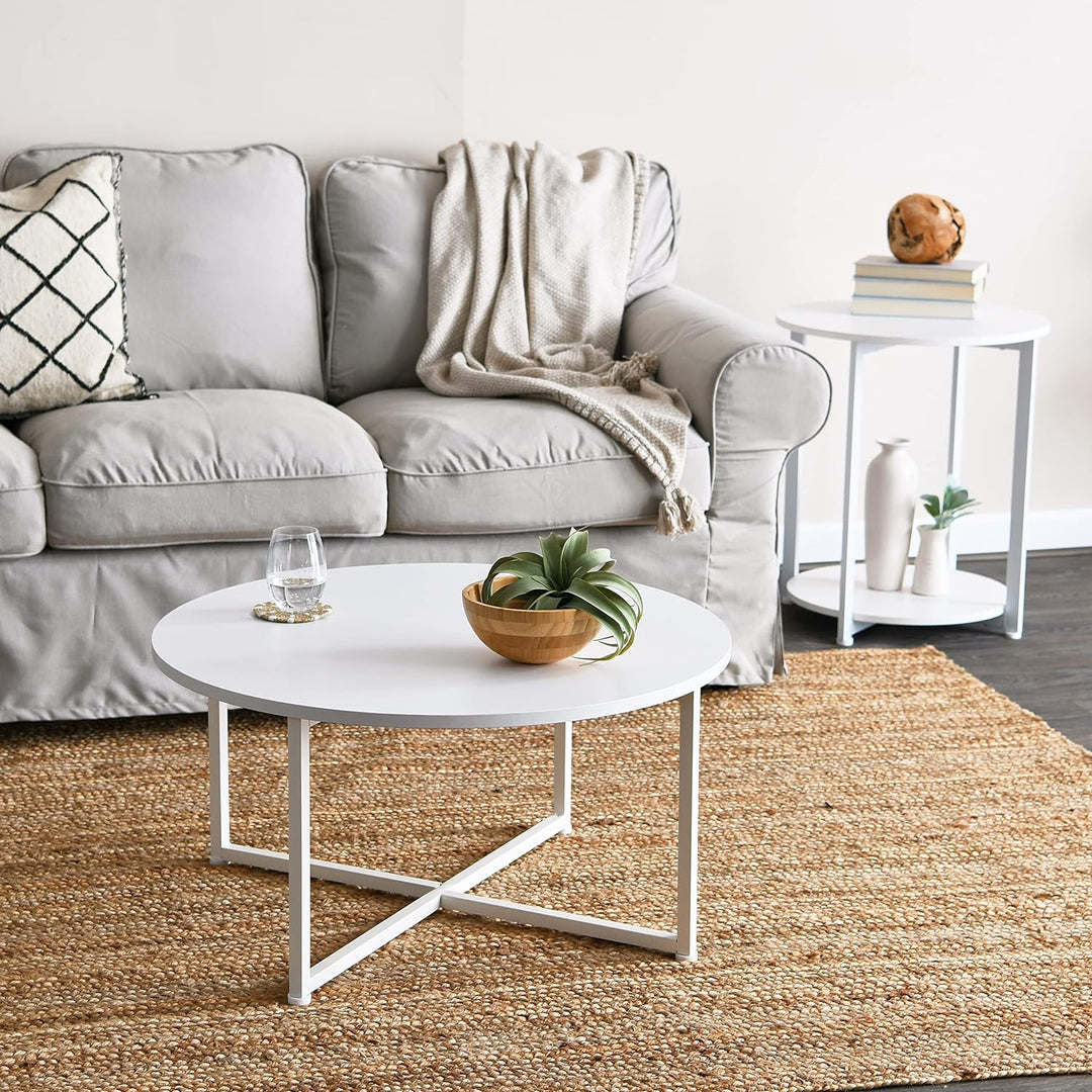 Scandinavian-Style Coffee Table, White