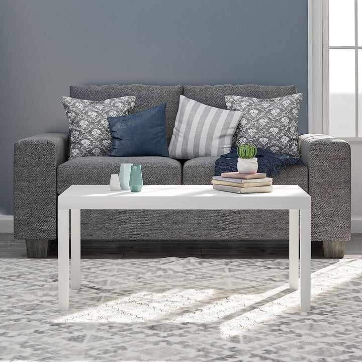 Parsons Modern Coffee Table, White