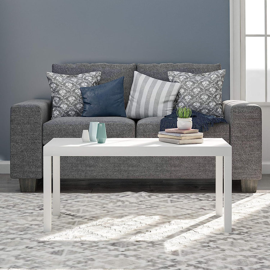 Parsons Modern Coffee Table, White