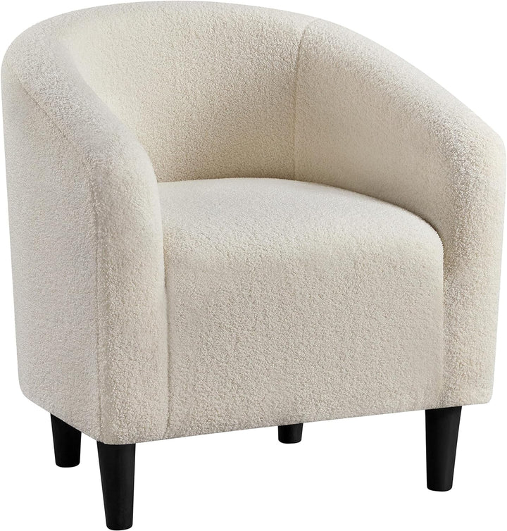 Accent Chair, Cozy Living Room Chairs Ivory