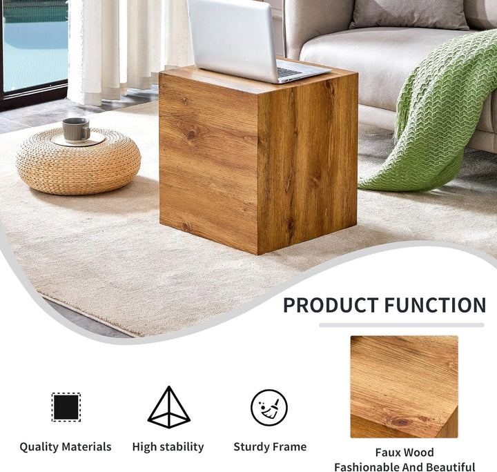 Stylish Modern Coffee Table with Walnut Finish, Side Table