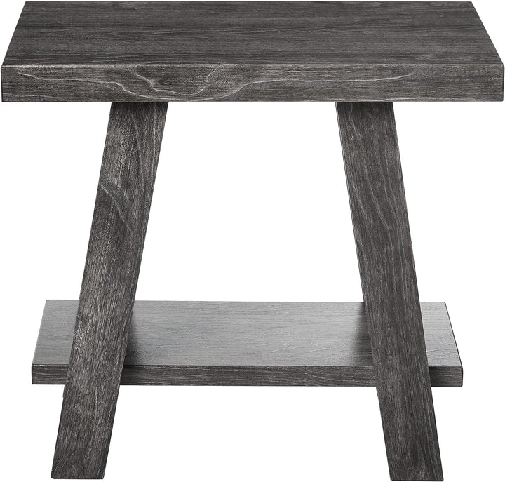 Athens Contemporary Wood Small End Table