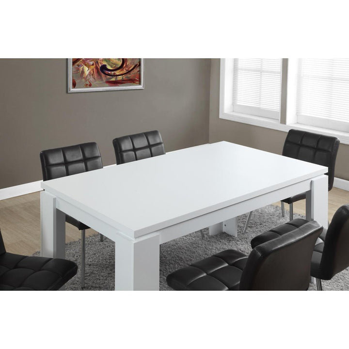 Rectangular Dining Table for Kitchen, Dining Room, White